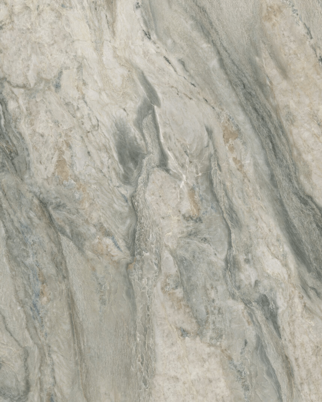 Grand Format Gaya Quartzite 120x280 - Carrelage marbre gris veiné vert et bleu grain poli effet miroir bords rectifiés
