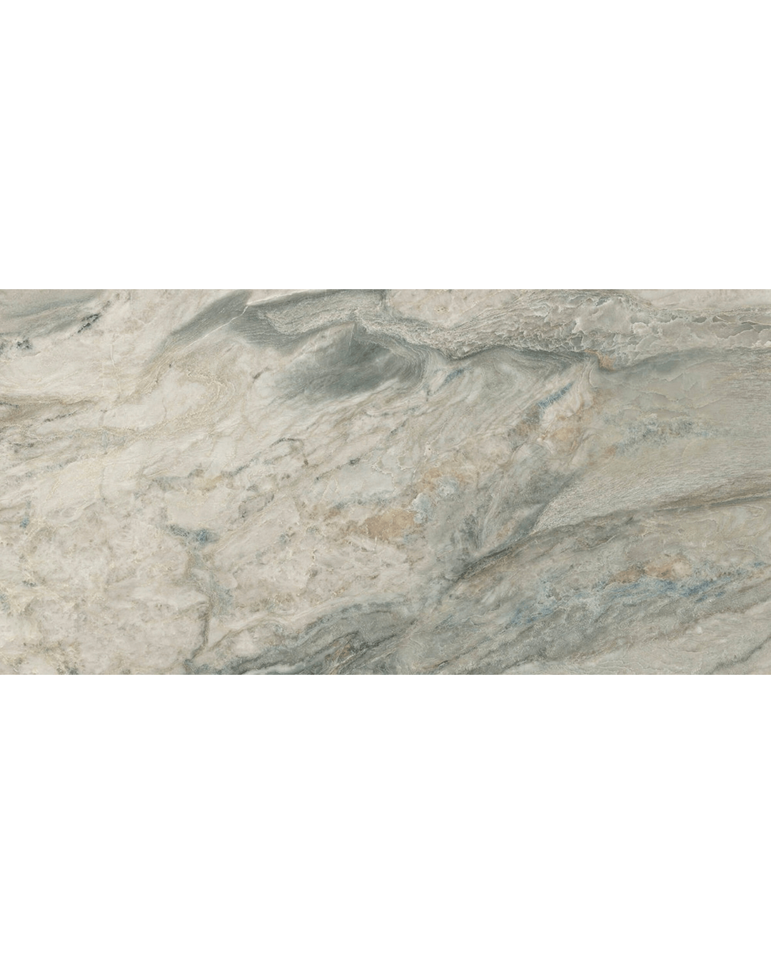 Gaya Quartzite 60x120 - Carrelage marbre gris veiné vert et bleu grain poli effet miroir bords rectifiés