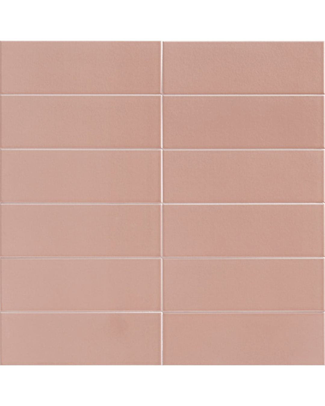 Jungle Flamingo 10x30 - Carrelage mural rose poudré mat