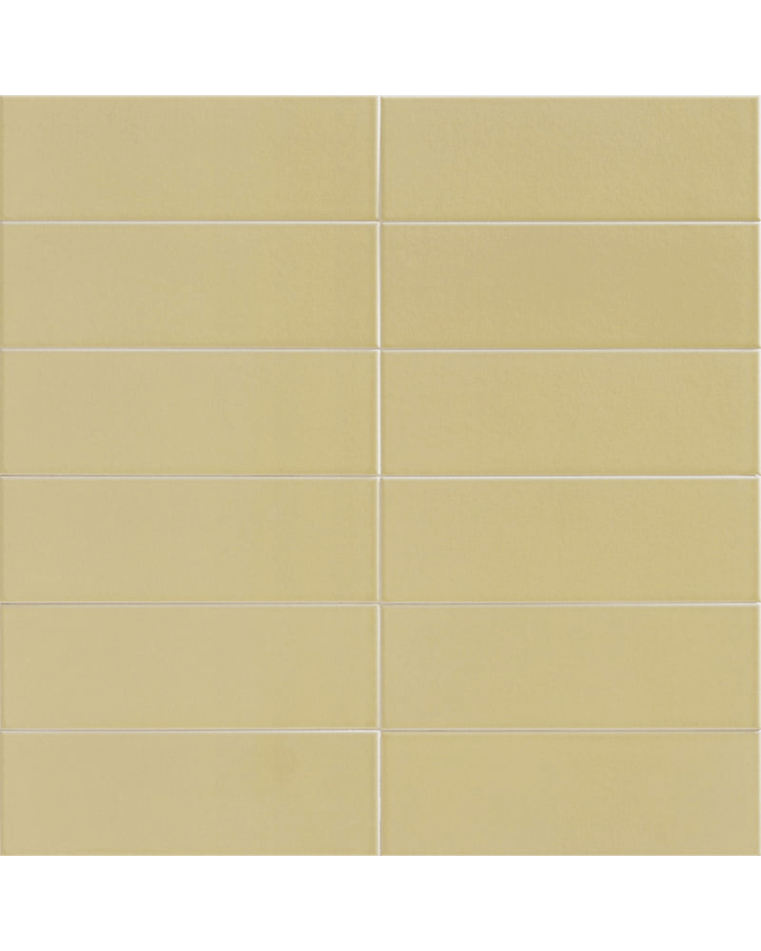 Jungle Sunset 10x30 - Carrelage mural jaune sable mat