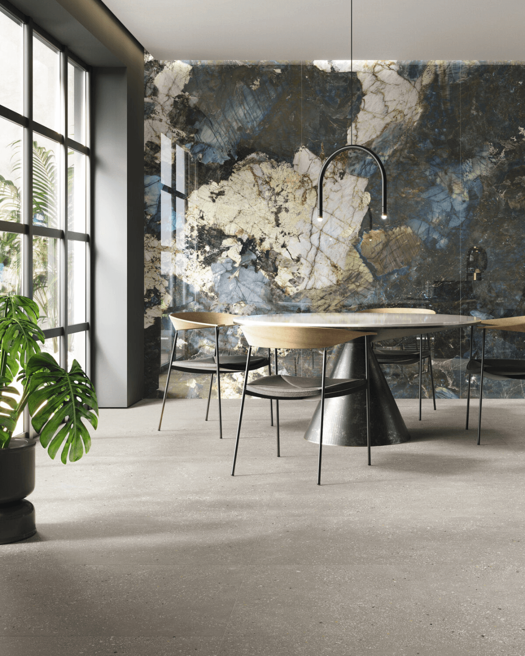 Grand Format Magallanes Marble Pol 120x280 - Carrelage marbe et pierre grain poli effet miroir bords rectifiés