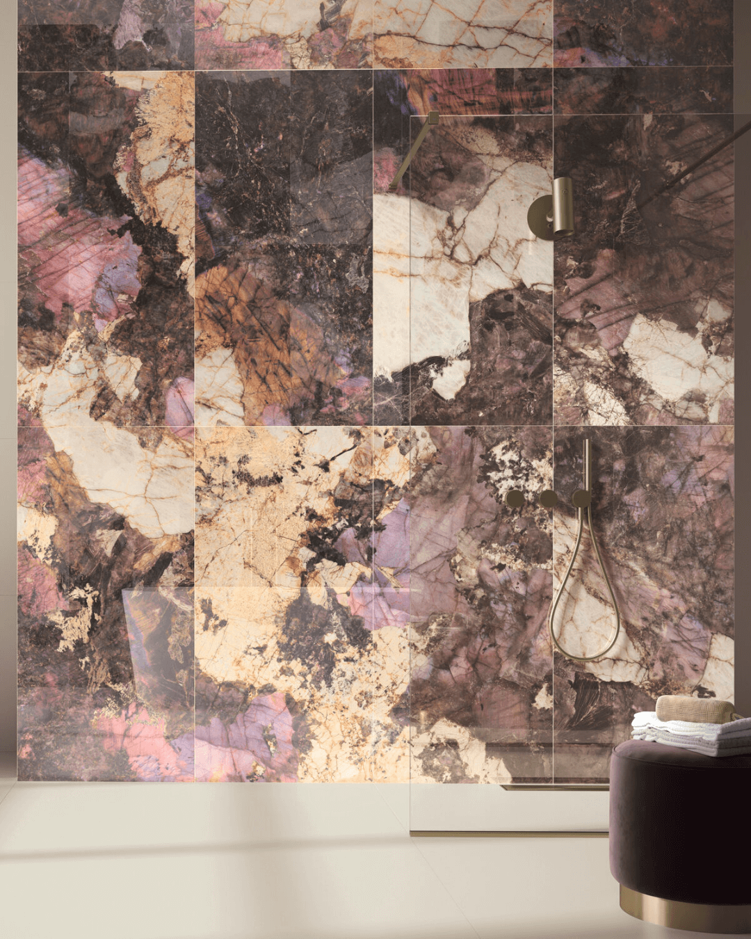 Magallanes Pink Pol 60x120 - Carrelage marbre et pierre grain poli effet miroir bords rectifiés