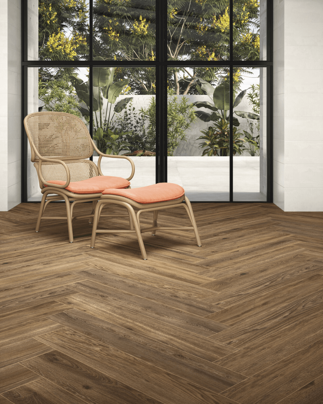 Manitoba Walnut 15x90 - Carrelage effet bois Noyer brun