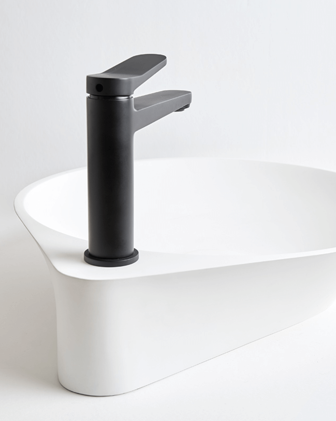 NADIR : Vasque à poser blanc mat Ø43,5×51×10 en Gelcoat