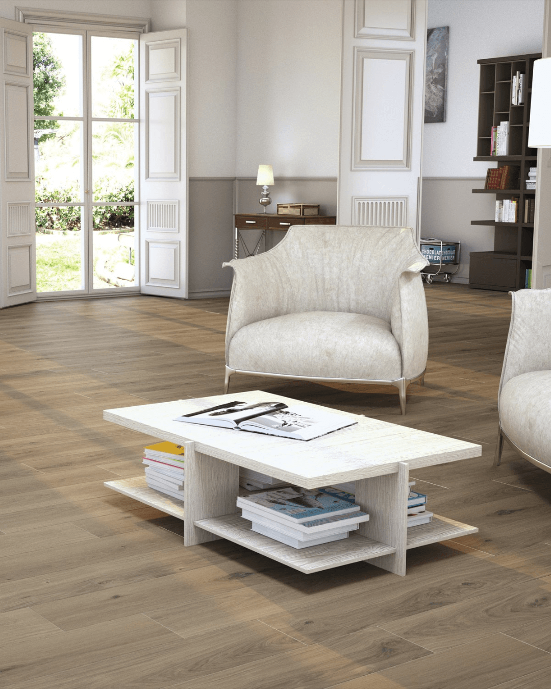 Oregon Roble 20x120 - Carrelage effet bois Chêne bords rectifiés
