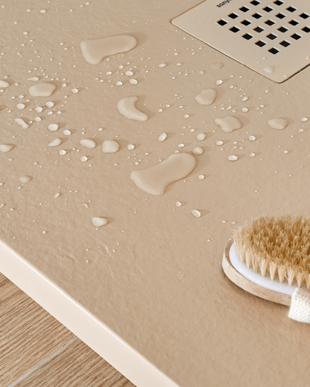 STRATO : Receveur de douche de plein pied - Ardoise antidérapant