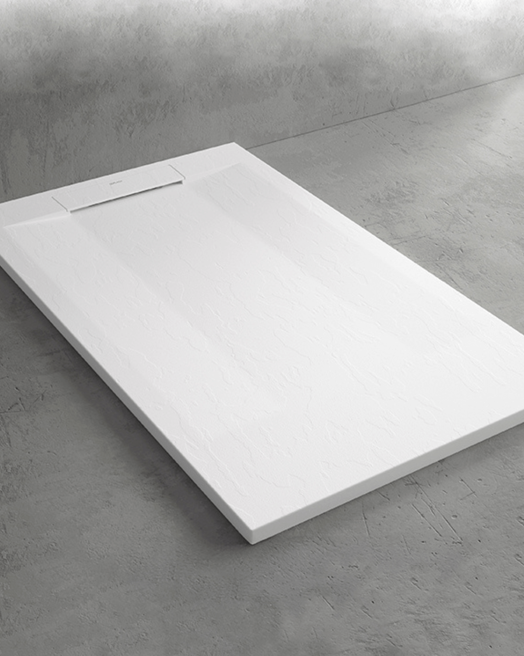 MONZA : Receveur de douche antidérapant - ardoise et effet pierre