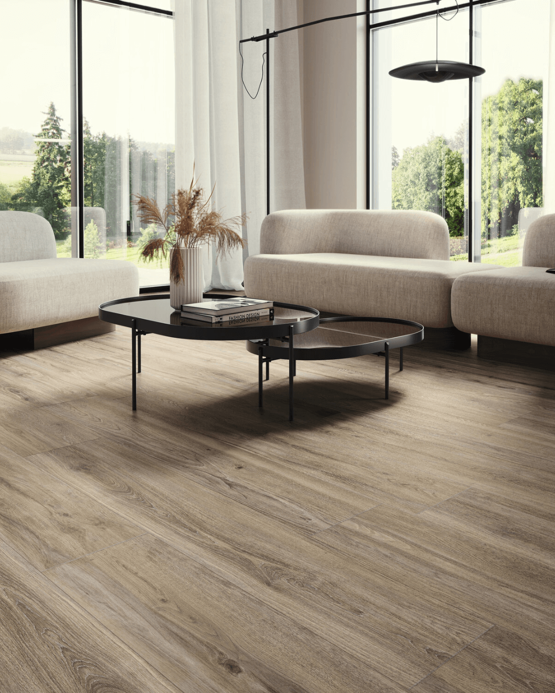 Sequoia Oak 25x150 - Carrelage sol effet bois Chêne naturel bords rectifiés