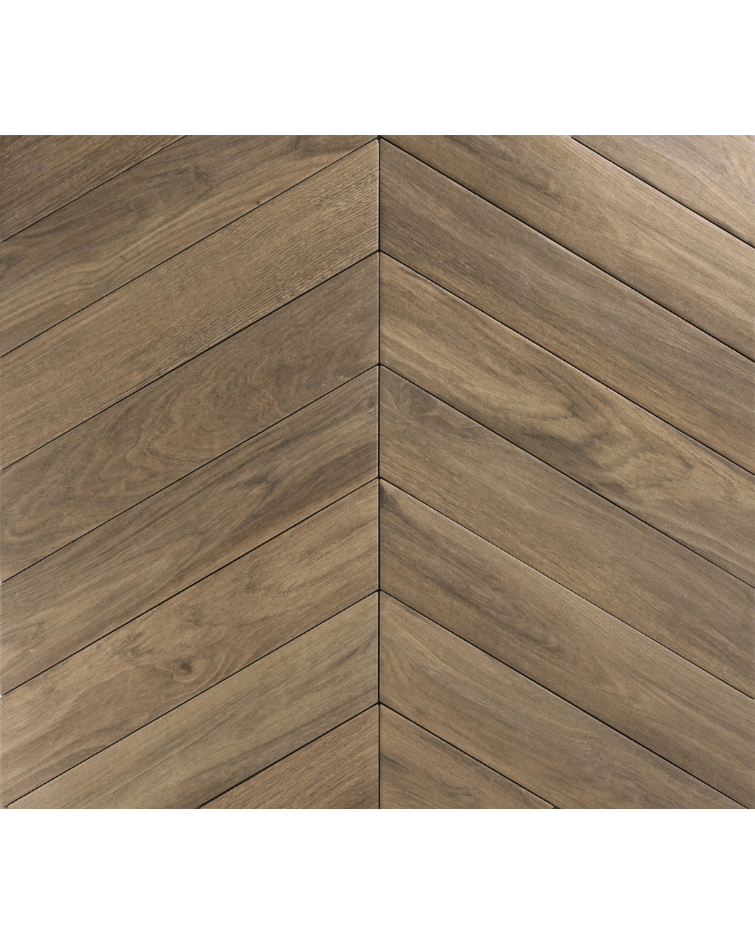 Chevron Sequoia Walnut 8,5x44 - Carrelage effet bois Noyer