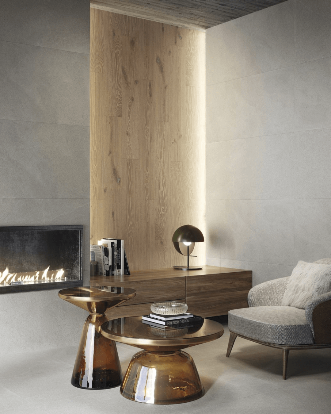Triana Caoba 20x120 - Carrelage effet bois sol & mural bords rectifiés