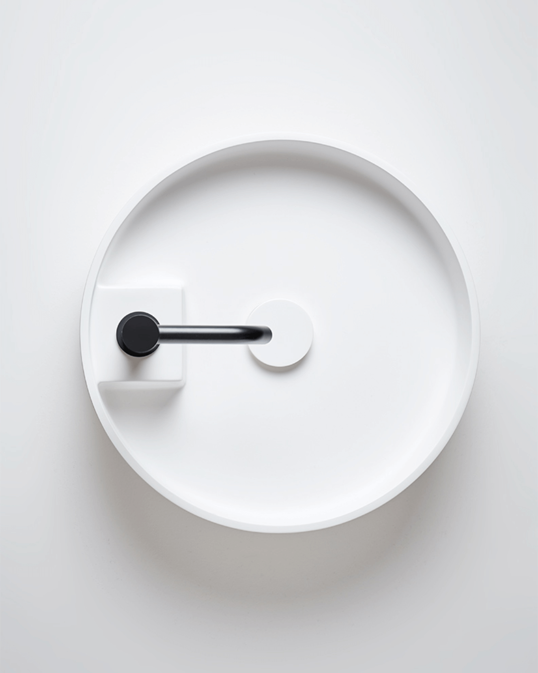 TURE : Vasque ronde effet flottant à poser Ø42x13,5 en Gelcoat