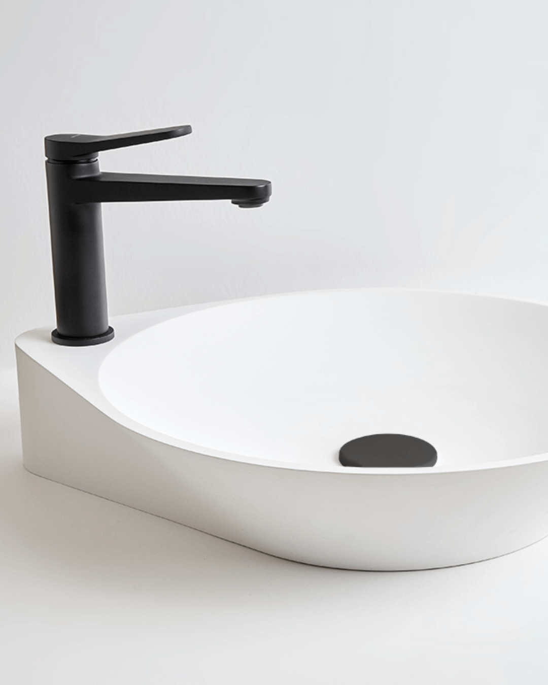 NADIR : Vasque à poser blanc mat Ø43,5×51×10 en Gelcoat