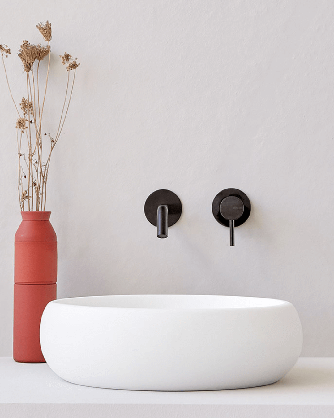 RONDO : Vasque rond à poser Ø36×12 & Ø40×12 en Gelcoat