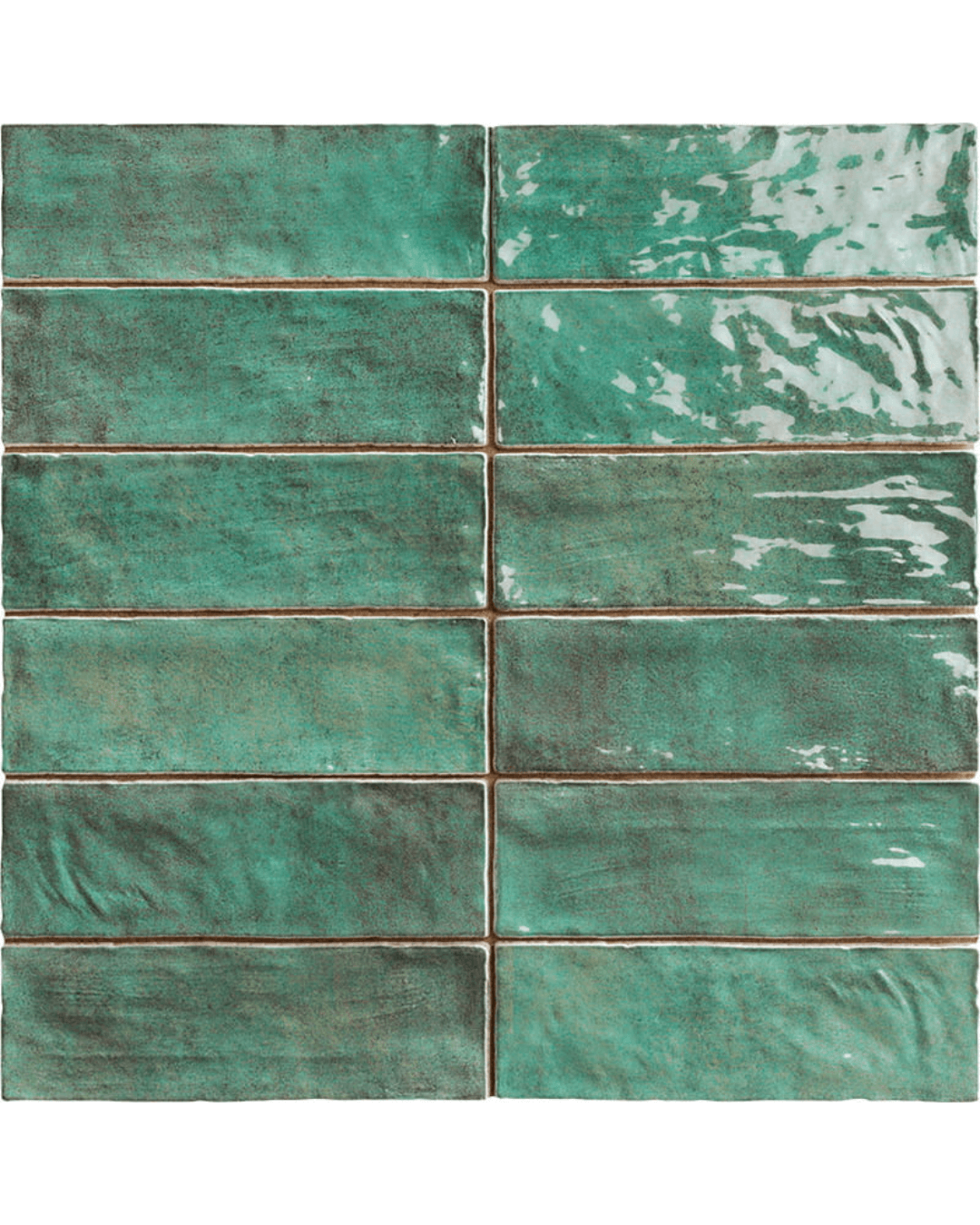 Positano Smeraldo - Carrelage mural brillant 6,5x20 cm